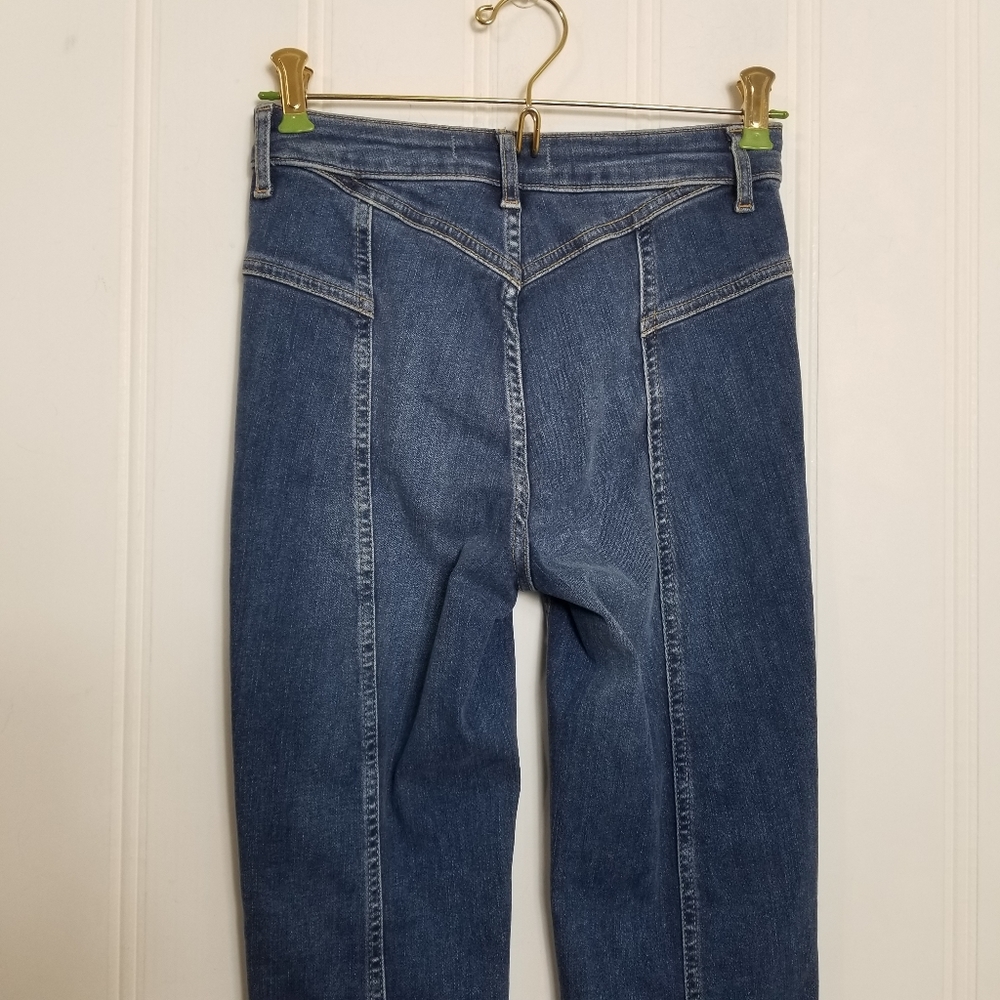 We The Free Riley Skinny Jeans Womens 25 Blue Denim Daybreak Seamed High Rise - Picture 8 of 16